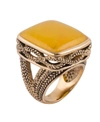 Barse Sunny Statement Ring In Yellow Quartz