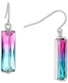 Giani Bernini Fine Ombre Crystal Drop Earrings In Sterling Silver, Created For Macy's In Sterling Silver