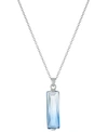 Giani Bernini Ombre Crystal Pendant Necklace In Sterling Silver, 16" + 2" Extender, Created For Macy's In Sterling Silver