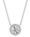 DE BEERS FOREVERMARK PORTFOLIO BY DE BEERS FOREVERMARK DIAMOND HALO PENDANT NECKLACE (3/4 CT. T.W.) IN 14K WHITE GOLD, 16