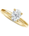 DE BEERS FOREVERMARK PORTFOLIO BY DE BEERS FOREVERMARK DIAMOND SOLITAIRE OVAL-CUT DIAMOND ENGAGEMENT RING (1/2 CT. T.W.) 