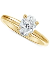 De Beers Forevermark Portfolio By  Diamond Solitaire Oval-cut Diamond Engagement Ring (1/2 Ct. T.w.) In Yellow Gold