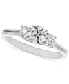 DE BEERS FOREVERMARK PORTFOLIO BY DE BEERS FOREVERMARK DIAMOND THREE STONE DIAMOND ENGAGEMENT RING (3/4 CT. T.W.) IN 14K 