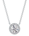 DE BEERS FOREVERMARK PORTFOLIO BY DE BEERS FOREVERMARK DIAMOND HALO PENDANT NECKLACE (1/2 CT. T.W.) IN 14K WHITE OR YELLO