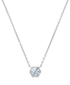 DE BEERS FOREVERMARK PORTFOLIO BY DE BEERS FOREVERMARK DIAMOND HONEYCOMB SOLITAIRE PENDANT NECKLACE (1/2 CT. T.W.) IN 14K