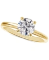 De Beers Forevermark Portfolio By  Diamond Round-cut Cathedral Solitaire Engagement Ring (1/2 Ct. T.w In Yellow Gold