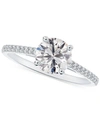 DE BEERS FOREVERMARK PORTFOLIO BY DE BEERS FOREVERMARK DIAMOND CATHEDRAL PAVE BAND ENGAGEMENT RING (5/8 CT. T.W.) IN 14K 