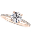 De Beers Forevermark Portfolio By  Diamond Cathedral Pave Band Engagement Ring (5/8 Ct. T.w.) In 14k In Rose Gold