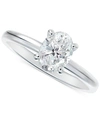 De Beers Forevermark Portfolio By  Diamond Oval-cut Cathedral Solitaire Engagement Ring (5/8 Ct. T.w. In White Gold