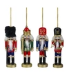 Northlight Assorted Classic Nutcracker Ornaments, Set Of 4 In Red