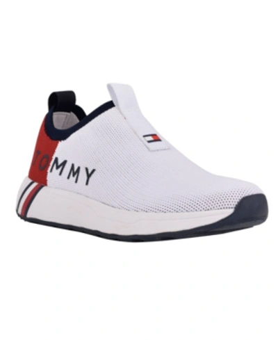 Tommy Hilfiger Women's Aliah Sporty Slip On Sneakers In White
