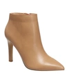 French Connection Ally Womens Vegan Leather Pump Ankle Boots In Cognac