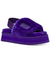 Ugg Women's Disco Shearling Slingback Platform Slippers In Violet Night