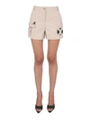 Moschino Women's Safari Essential Kit Bermuda Shorts In Beige