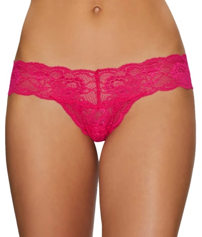 Cosabella Never Say Never Cutie Low Rise Thong In Hot Pink