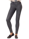 Hue High-waist Denim Leggings In Black Acid Wash