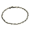 Kaizarin Men's Oxidised Silver Bracelet In Silver
