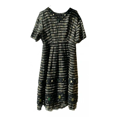 Pre-owned Marc Jacobs Lace Mid-length Dress In Khaki