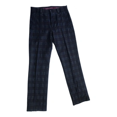 Pre-owned Antonio Marras Wool Trousers In Multicolour