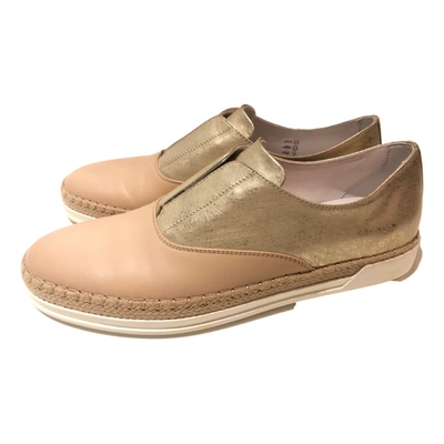 Pre-owned Tod's Leather Flats In Multicolour