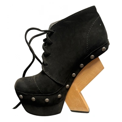 Pre-owned United Nude Ankle Boots In Black