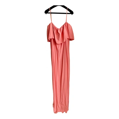 Pre-owned Msgm Maxi Dress In Pink