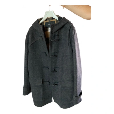 Pre-owned Givenchy Wool Dufflecoat In Grey