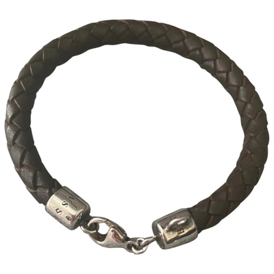 Pre-owned Thomas Sabo Leather Bracelet In Brown