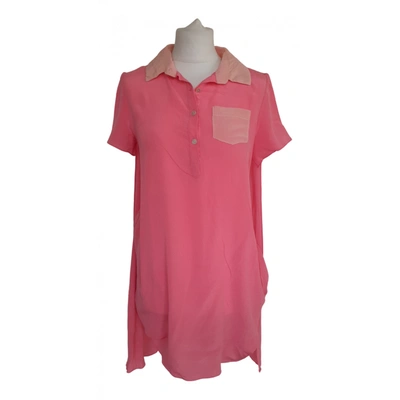 Pre-owned Jonathan Simkhai Silk T-shirt In Pink