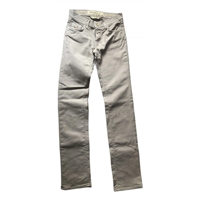 Pre-owned Jacob Cohen Straight Jeans In Beige