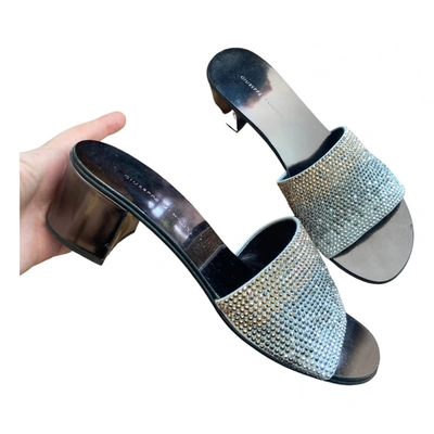 Pre-owned Giuseppe Zanotti Glitter Sandals In Metallic