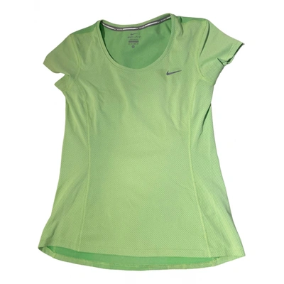 Pre-owned Nike T-shirt In Green