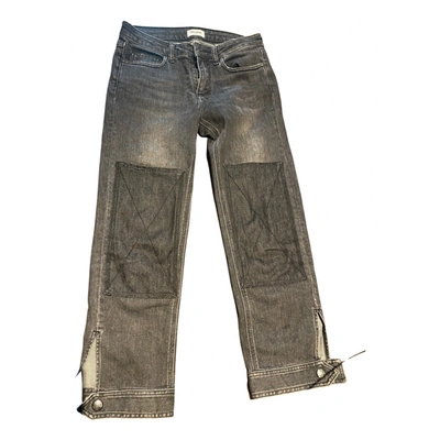Pre-owned Zadig & Voltaire Jeans In Grey