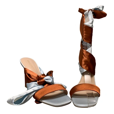 Pre-owned Rinascimento Leather Sandal In Beige