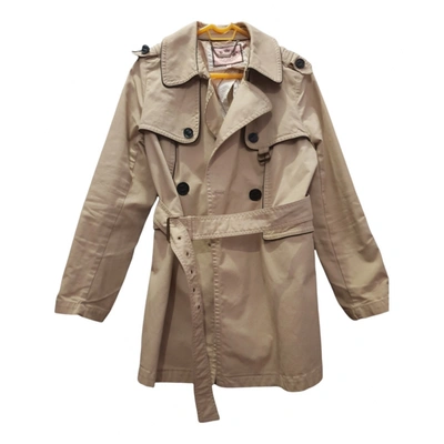 Pre-owned Juicy Couture Trench Coat In Beige