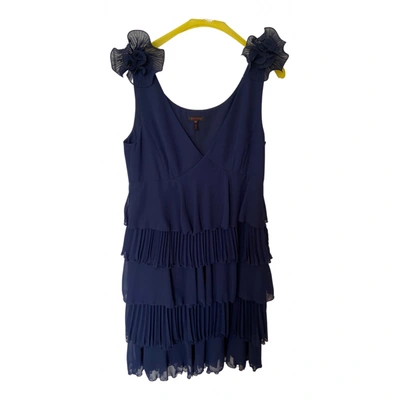 Pre-owned Escada Silk Mid-length Dress In Blue