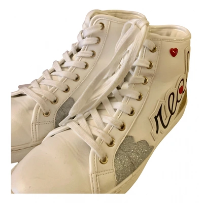 Pre-owned Aldo Leather Trainers In White