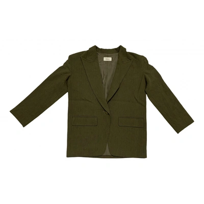 Pre-owned Dior Wool Blazer In Green