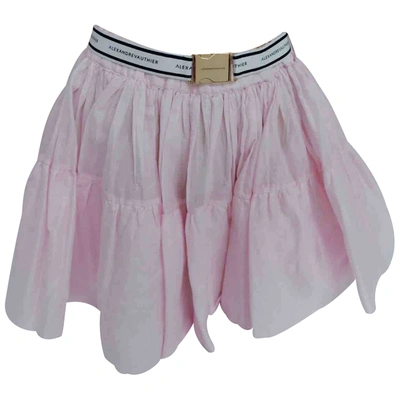 Pre-owned Alexandre Vauthier Mini Skirt In Pink