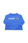 BURBERRY LONG-SLEEVED CREW NECK T-SHIRT WITH THOMAS BEAR PRINT AND WRITING,8042936 1004A1650
