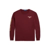 Ralph Lauren Classic Fit Polo Sport Jersey T-shirt In Classic Wine