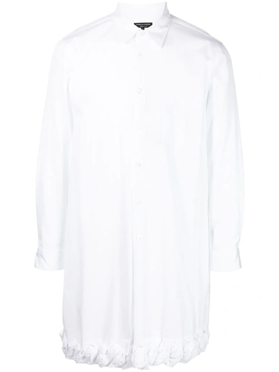 Comme Des Garçons Homme Deux Contrast-trim Cotton Shirt In White