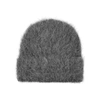 Totême Grey Alpaca Wool Beanie Hat In Grey