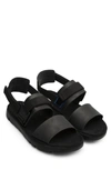 Camper Oruga Flats In Black Synthetic Fibers In Black