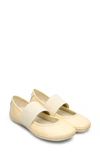 Camper Right Nina Leather Ballerina Flat In Yellow