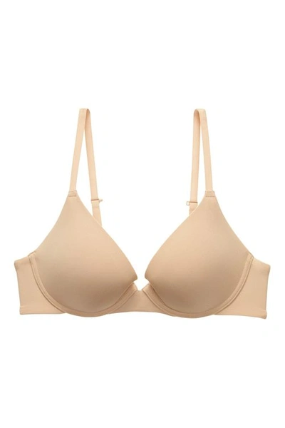 Natori Intimates Minimal Convertible Push-up T-shirt Bra Women's In Cafu00e9