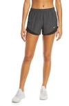 Nike Dri-fit Tempo Running Shorts In Black Heather/ Wolf Grey