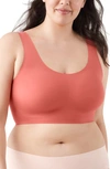 True & Co. True Body Lift Wireless Bra In Desert Rose