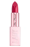 Too Faced Lady Bold Em-power Pigment Velvety Cream Lipstick In Rebel