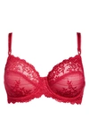 Wacoal Embrace Lace Underwire Bra In Persian Red